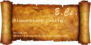 Bienenstock Csilla névjegykártya